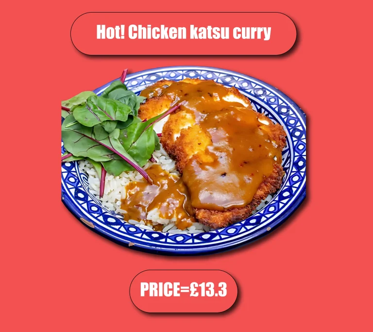 Hot! Chicken katsu curry