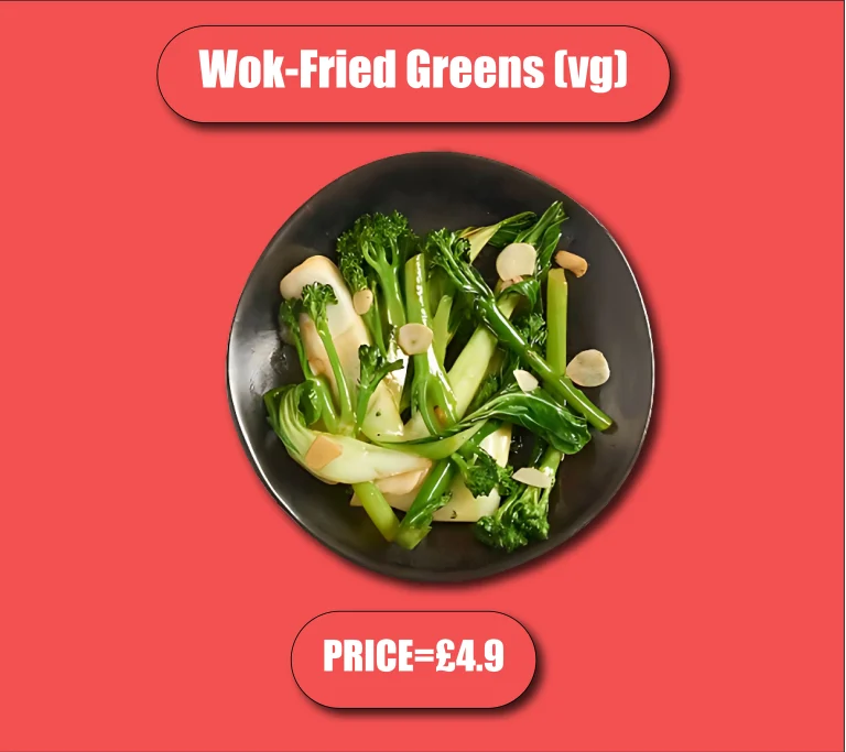 Wok-Fried Greens (vg) wagamama menu
