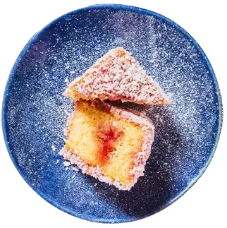 Raspberry snow cake