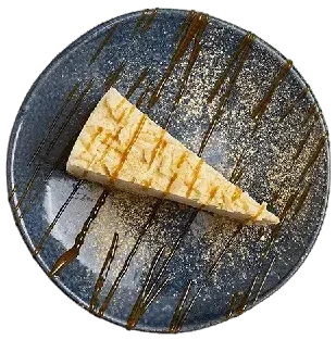 white chocolate + ginger cheesecake