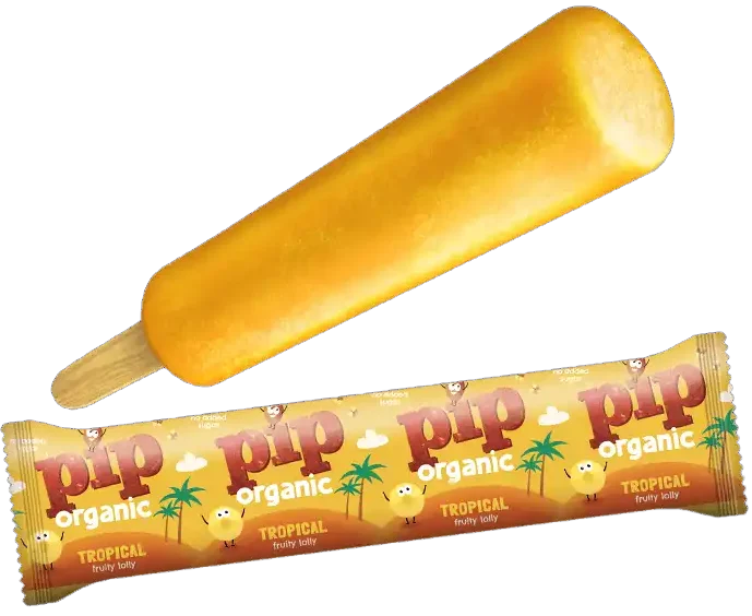 tropical fruit ice lolly