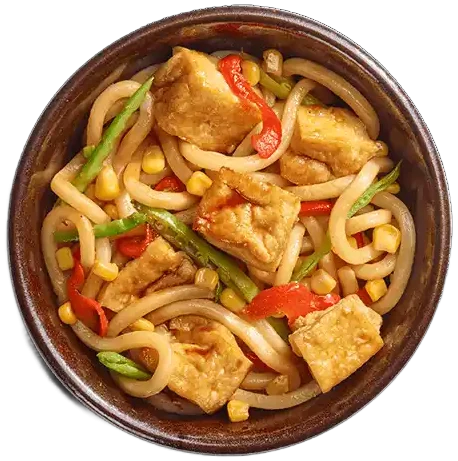 mini yasai yaki soba | udon noodles