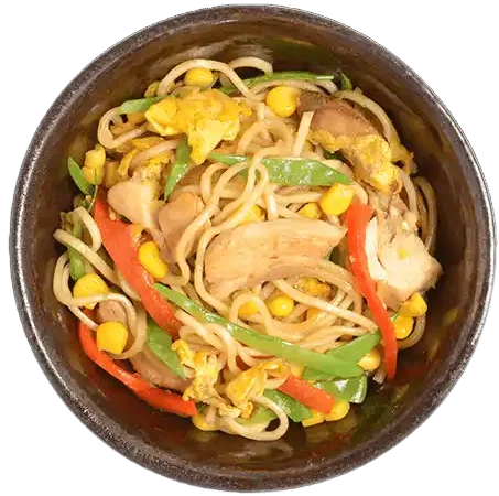 mini chicken yaki soba