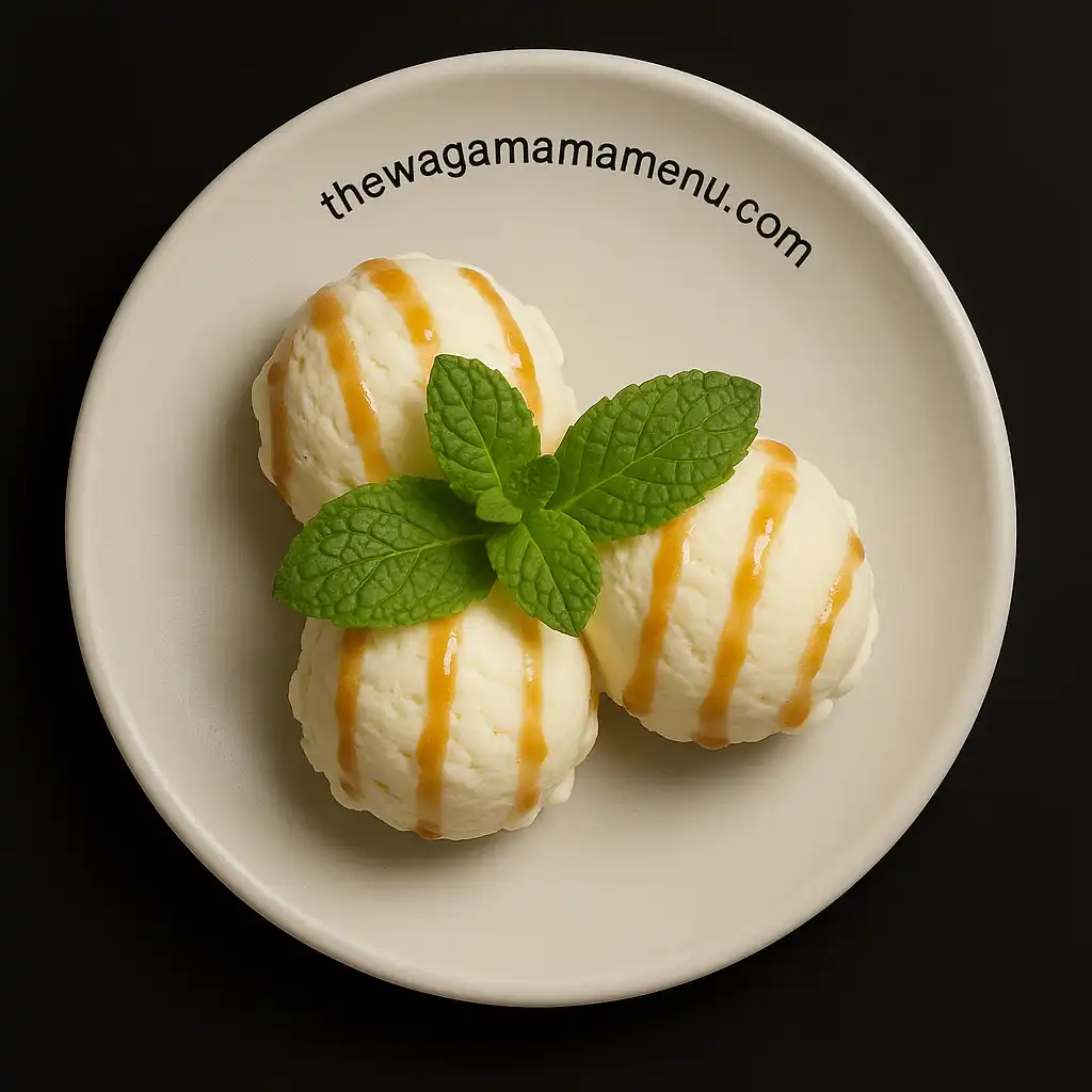 Miso caramel ice cream